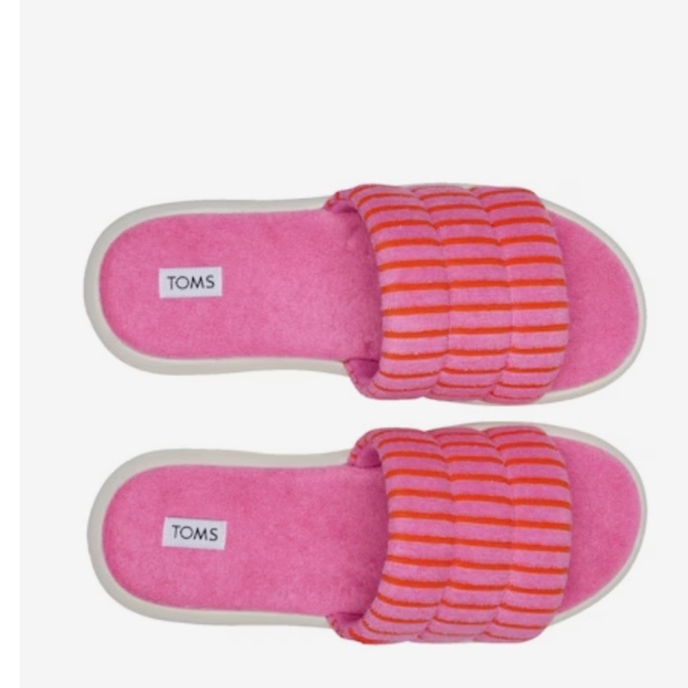 TOMS Alpharetta Marshmallow Barbie pink sandal size 10 - Picture 5 of 6